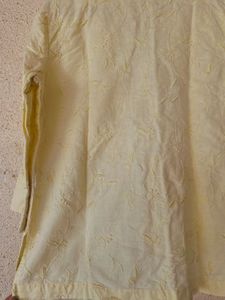 Light Yellow Textured Shirt