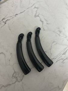 Set of 3 Black Banana Hair Clips