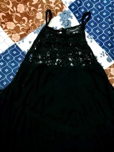 Black Lace Halter Maxi Dress