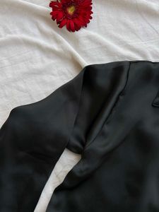 Black Satin Shirt