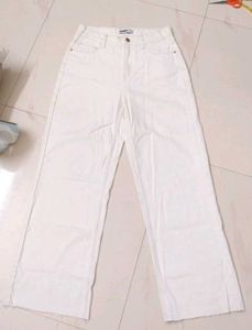 White Wide Leg Jeans