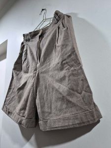 Stylish Brown Linen Shorts for womens