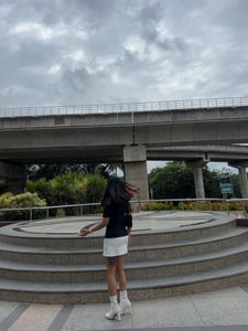 Black &amp; White Mini Skirt