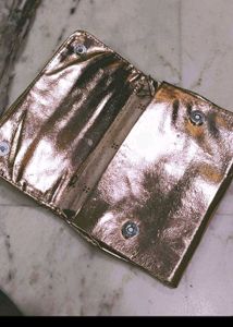 Sparkling Gold Beaded Clutch Bag