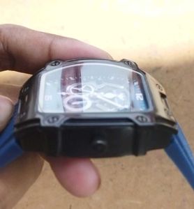 Trendy Blue skeleton Dial Watch –