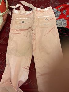 Pink Satin Pants