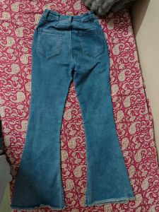 Women's Blue Flare Jeans