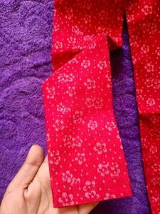 Chic Red Floral Jeggings