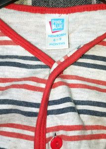 Donate Retro Striped Baby T-shirt 👕 Cardigan