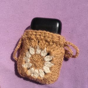 Crochet Earphones Pouch,Coin Purse 👛