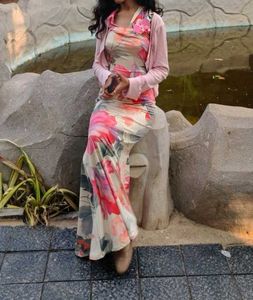 Floral Print Maxi Dress