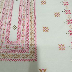 Flower Printed Cotton Suit