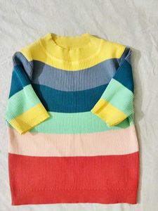 Retro Striped Crop Top