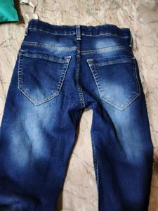 Dark Blue Denim Jeans
