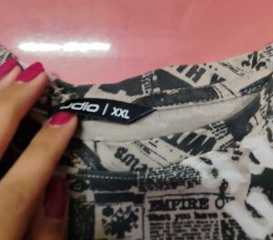 Y2k Newspaper print Tank Top