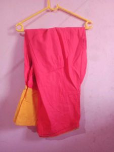 Vibrant Yellow &amp; Pink Patiala Suit Set