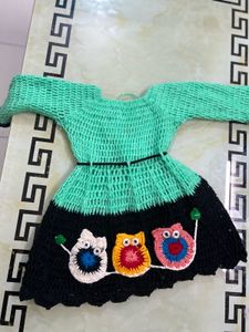 Handmade Crochet Owl Dress