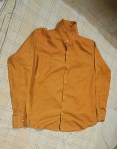 Men's Mustard Casual Shirt