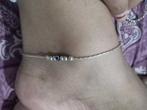 evil eye 🧿 Silver Anklet