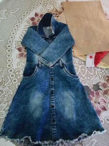 Denim Button-Up Dress