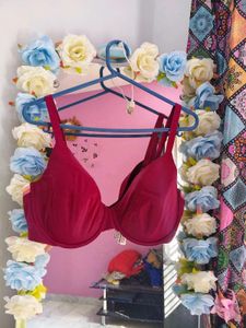 Burgundy Full Coverage Bra