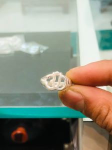 🕉️ Om Ring Pure Silver (wt:-3.200g)