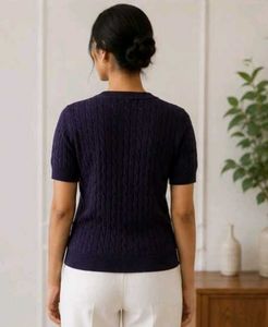 Stylish Cable Knit Top