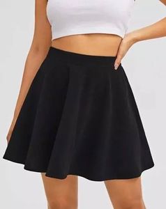 Black Flare Skater Skirt