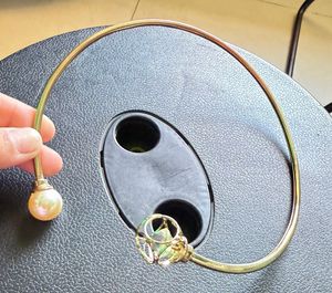 Elegant Pearl & Crystal Choker Necklace