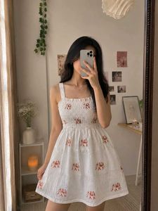 Chic White Elephant Print Dress