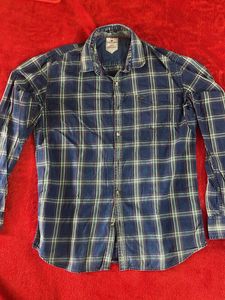 Cool Colors Denim Collection Plaid Shirt XL