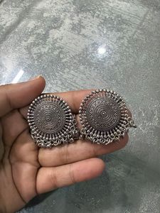 Oxidized Jhumka Earrings
