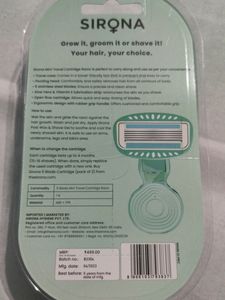 Sirona Mini Travel 5 Blade Cartridge Razor (NEW)