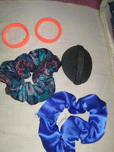 Set of 3 Scrunchies &amp; Hair Accessories