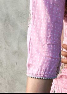 Pink Embroidered Kurta Set