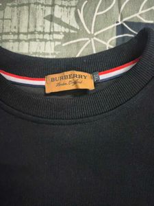Oversized Black Crewneck Sweatshirt