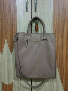 Stylish Taupe Tote Bag