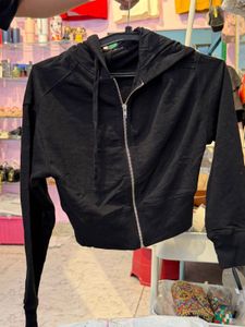 Black Zip-Up Hoodie