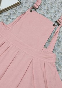 Sweet Pink Pinafore Dress Dungree