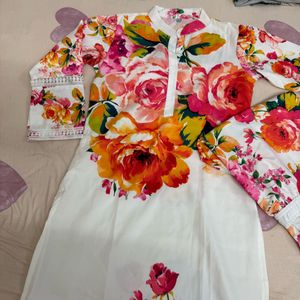 Modestouze attire Floral Kurta Set New Unwashed