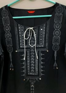 W- Black ethnic Kurta
