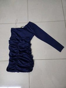 Elegant One-Shoulder Ruched Bodycon Dress
