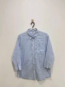 LIGHT BLUE LINEN MEN SHIRT