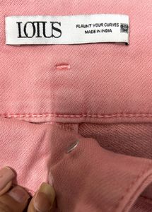 Lotus High Waist Pink Denim Jeans | Waisst 28