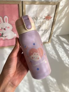 Cute Purple Rabbit Water Bottle