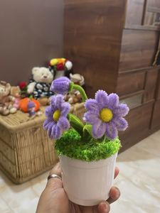 Cute Pipe Cleaner Flower Pot