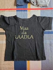 Cute "Maa da Laadla" Baby T-Shirt