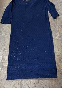 Sparkling Navy Blue Kurta