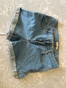 Classic Denim Cuffed Shorts