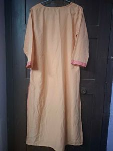 Stylish Peach Printed Kurta